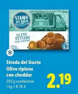Lidl Strada del Gusto Olive ripiene con Cheddar offerta