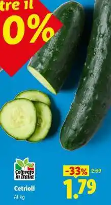 Lidl Cetrioli offerta