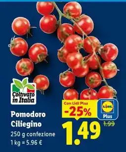 Lidl Pomodoro Ciliegino offerta