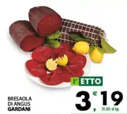 Eurospar Bresaola di angus gardani offerta