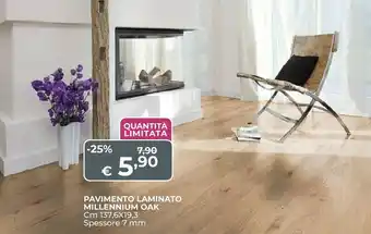Bagni e pavimenti Pavimento laminato millennium oak offerta