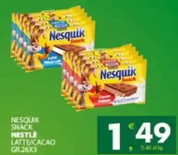 Eurospar Nesquik snack nestle latte/cacao offerta