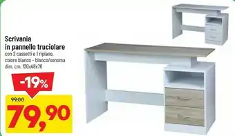 DPiù Scrivania in pannello truciolare offerta