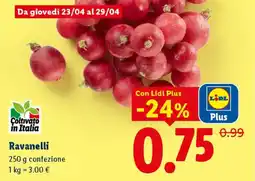 Lidl Ravanelli offerta