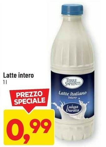 DPiù Latte fresco italiano intero 1000 g(ml) offerta
