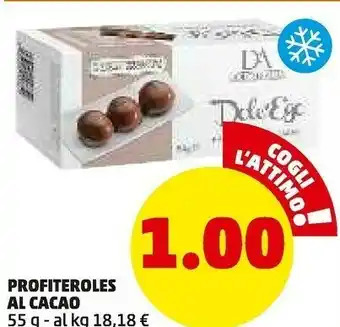 Profiteroles al cacao