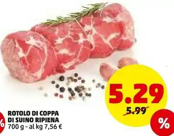 PENNY Rotolo di coppa di suino ripiena offerta