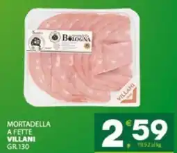 Eurospar Mortadella a fette VILLANI offerta