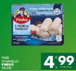 Eurospar Fiori di nasello FINDUS offerta
