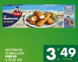 Eurospar Bastoncini di merluzzo FINDUS x18 offerta