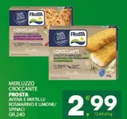 Eurospar Merluzzo croccante avena e mirtilli/ rosmarino e limone/ spinaci offerta