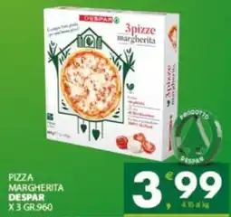 Eurospar Pizza margherita DESPAR X3 offerta
