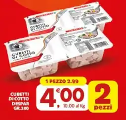 Eurospar Cubetti dicotto DESPAR offerta