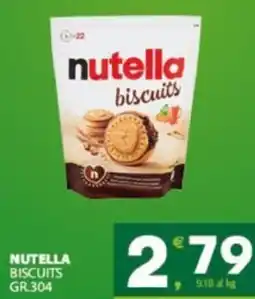Eurospar Nutella biscuits offerta