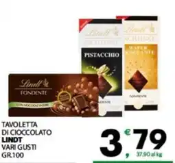 Eurospar Tavoletta di cioccolato LINDT offerta