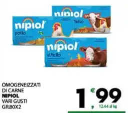 Eurospar Omogeneizzati di carne NIPIOL offerta