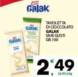 Eurospar Tavoletta di cioccolato GALAK offerta