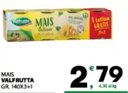 Eurospar Mais VALFRUTTA offerta