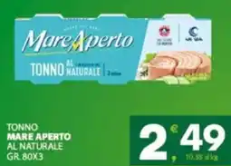 Eurospar Tonno mare aperto al naturale offerta