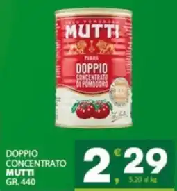Eurospar Doppio concentrato MUTTI offerta