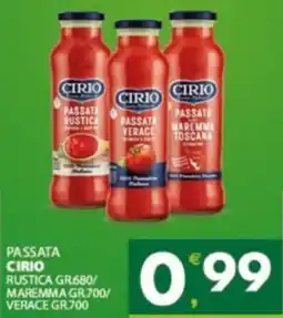 Eurospar Passata CIRIO offerta