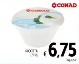 Spazio Conad Conad ricotta offerta