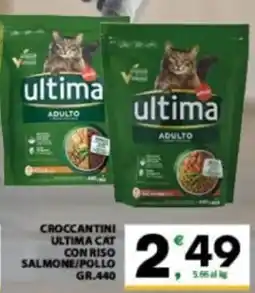 Eurospar Croccantini ultima cat con riso salmone/pollo offerta