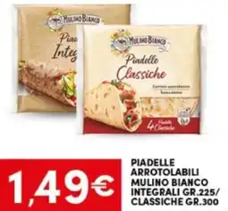 Eurospar Piadelle arrotolabili mulino bianco integrali / classiche offerta