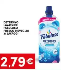 Eurospar Detersivo lavatrice fabuloso fresco risveglio offerta