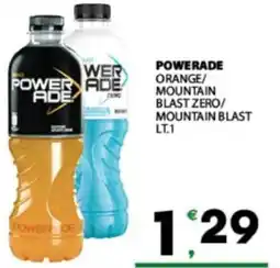 Eurospar Powerade orange/ mountain blast zero/ mountain blast offerta