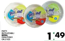 Eurospar Piatti riutilizzabili ROYAL offerta
