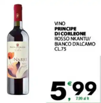 Eurospar Vino PRINCIPE DI CORLEONE offerta