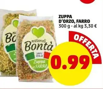 PENNY Zuppa d'orzo farro offerta