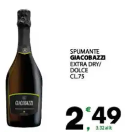 Eurospar Spumante giacobazzi extra dry/ dolce offerta