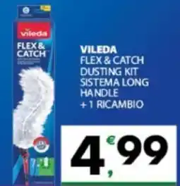 Eurospar Vileda flex & catch dusting kit sistema long handle +1 ricambio offerta
