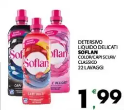 Eurospar Detersivo liquido delicati soflan color/capi scurv classico offerta