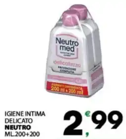 Eurospar Igiene intima delicato NEUTRO offerta