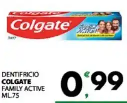 Eurospar Dentifricio colgate family active offerta