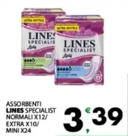 Eurospar Assorbenti LINES offerta