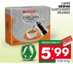 Eurospar Caffè despar gusto forte offerta