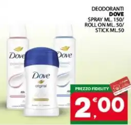 Eurospar Deodoranti DOVE offerta