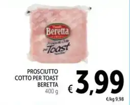 Spazio Conad Prosciutto cotto per toast BERETTA offerta