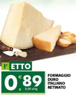Eurospar Formaggio duro italiano retinato offerta