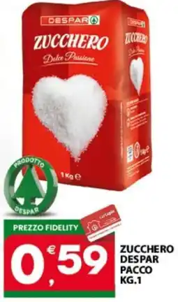 Eurospar Zucchero despar pacco offerta