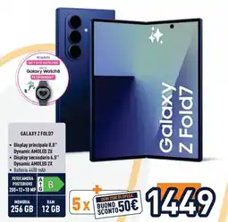 Unieuro SAMSUNG GALAXY Z FOLD7 offerta