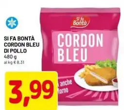 DPiù Si fa bontà cordon bleu offerta