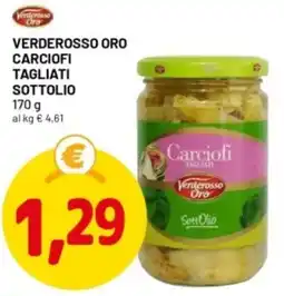 DPiù Verderosso oro carciofi tagliati sottolio offerta