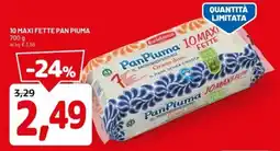 DPiù 10 maxi fette pan piuma offerta