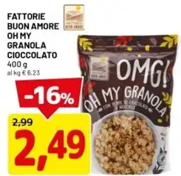 DPiù Fattorie buon amore oh my granola cioccolato offerta