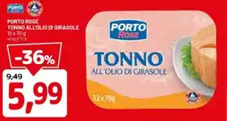 DPiù Porto rose tonno all'olio di girasole offerta